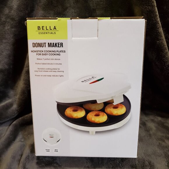 Bella Essentials Mini Donut Maker Easy Clean Nonstick Open Box - Picture 4 of 9